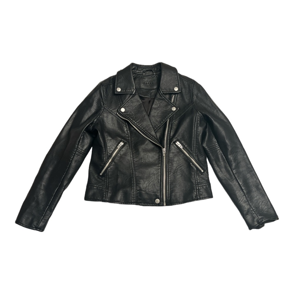 Girls BLANK NYC Black Faux Leather Motto Jacket